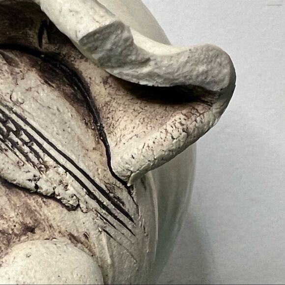 Pottery Piggy Bank Farmhouse Distressed - Picture 4 of 11